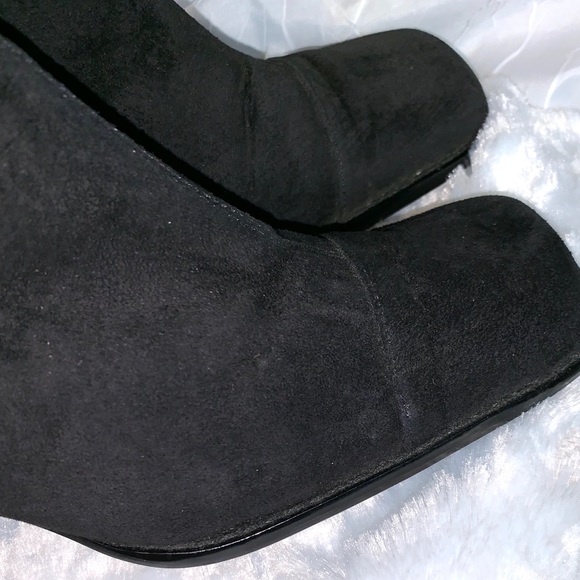 Classique square toe black boots - Picture 3 of 8